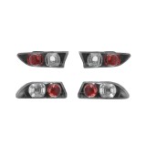 Set stopuri tuning ALFA ROMEO 156 (932), 11.1997-08.2003, Taiwan, partea stanga+dreapta, negru, transparent;