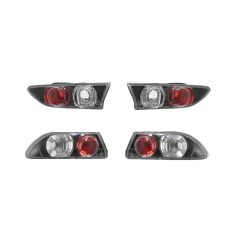 Set stopuri tuning ALFA ROMEO 156 (932), 11.1997-08.2003, Taiwan, partea stanga+dreapta, negru, transparent;