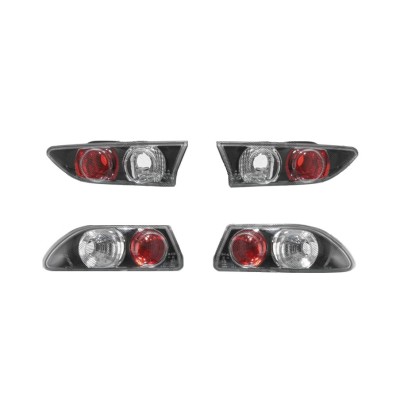 Set stopuri tuning ALFA ROMEO 156 (932), 11.1997-08.2003, Taiwan, partea stanga+dreapta, negru, transparent; foto
