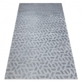 Covor PEARL 51320D gri - Geometric exclusiv, structural, 154x230 cm
