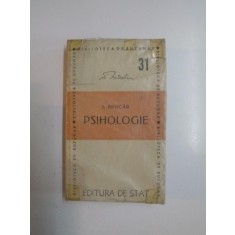 PSIHOLOGIE de I. BRUCAR, PARTEA I