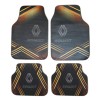 Set complet covorase auto universale Renault &ndash; Fata si spate &ndash; Design negru-portocaliu cu logo