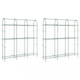 Cumpara ieftin Spaliere de gradina plante cataratoare 2 buc. otel, cu cadru U