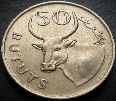 Moneda exotica 50 BUTUTS - GAMBIA, anul 1971 * cod 4585 foto