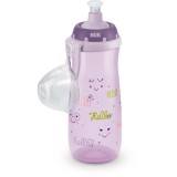 Cana NUK Sport cu sistem push-pull, 36 luni+, 450 ml, Roz