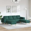 VidaXL Set de canapea Verde &icirc;nchis țesătură 3335116