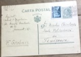 CP04 Carte Postala 1938 Expeditor Colonel Radulescu Bucuresti Catre Nicolae Chiritescu Politehnica Timisoara Timbru Aviatie