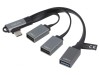 Hub USB 3x USB-A și USB-C &icirc;n unghi 2.0/3.2, Logilink