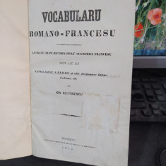 Ion Costinescu, Vocabularu romano-francesu, Vocabular româno-francez, 1870, 151