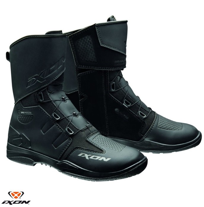 Ghete (cizme) pentru scuter - motocicleta Touring/Adventure barbati All Season Ixon model Kassius MS culoare: negru (100% waterproof) 44