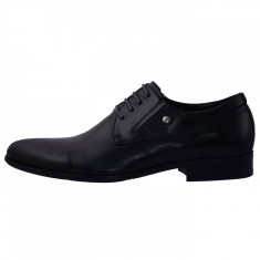 Pantofi eleganti barbati, din piele naturala, marca Eldemas, 2-086-10-01-24, negru 40 foto