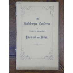 Die Karlsburger Conferenz am 11 und 12 Februar 1861