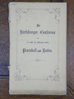 Die Karlsburger Conferenz am 11 und 12 Februar 1861 foto