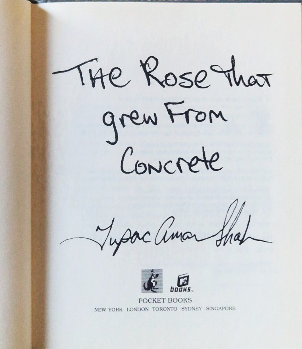 Tupac Shakur - The Rose That Grew From Concrete _ carte in Limba engleza , Pocket Books, SUA, 1999