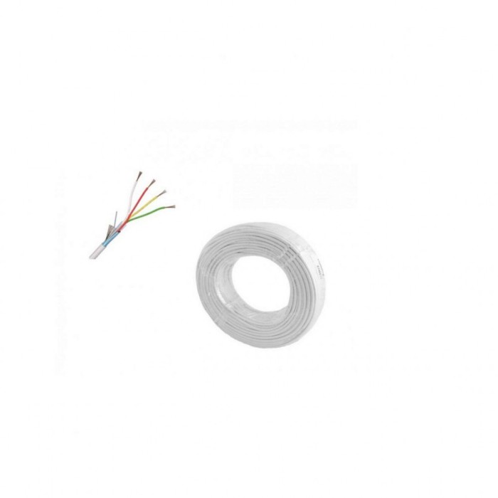 Cablu alarma 4 fire multifilare ecranate + fir masa CU 4 x 0,22 mm CEAM