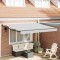 Copertină Manual Antracit 3 x 2,5 m Metal