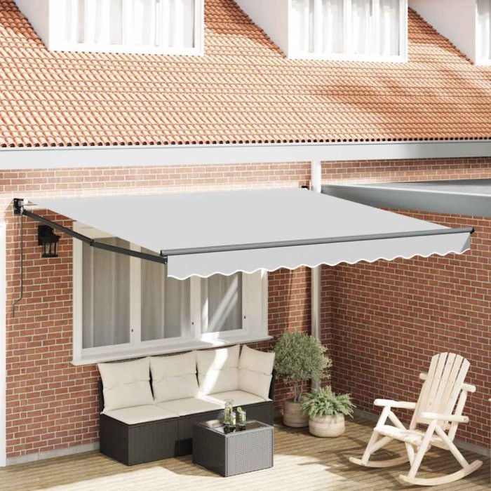 Copertină Manual Antracit 3,5 x 2,5 m Metal