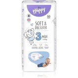 Bella Baby Happy Soft&amp;Delicate Size 3 Midi scutece de unică folosință 5-9 kg 50 buc