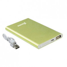 Acumulator extern Vakoss TP-2574E Power Bank 5000 mAh green foto