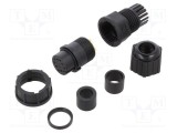 Conector circular mufă C mamă PIN 10 5A IP67 Amphenol LTW