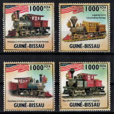 GUINEEA-BISSAU 2011 - Trenuri cu aburi /serie completa MNH