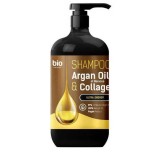 Sampon Bio Naturell cu Ulei de Argan &amp; Colagen, 946ml - Hidratare si Revitalizare Par Uscat, Deteriorat. Formula Naturala, Fara Sulfati