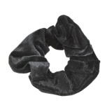 Elastic de par negru din catifea