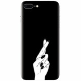 Husa silicon pentru Apple Iphone 7 Plus, Finger Cross