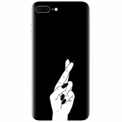Husa silicon pentru Apple Iphone 7 Plus, Finger Cross foto