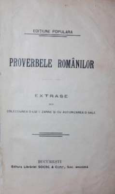 PROVERBELE ROMANILOR foto