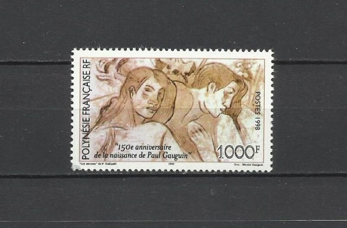 POLYNESIA FRANCEZA 1999 ARTA PICTURA GAUGAIN COTA MICHEL 25 EURO