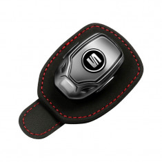 Suport auto ochelari SEAT - piele neagra ALCANTARA