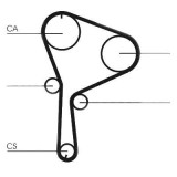 Curea de distributie Contitech CT1064 Renault Megane 2 Coupe-Cabriolet Megane 2 Combi Scenic 2 Megane 2 Limuzina Laguna 2 Grandtour Grand Vitara 2