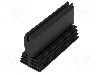 Radiator extrudat, aluminiu, 75mm x 29.4mm, neagra, FISCHER ELEKTRONIK - SK489/75/SA