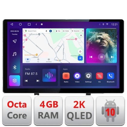 Navigatie dedicataRenault Clio 3 2005-2013 N-Clio3 Edonav ecran 13&quot; 2K 8 si 128 Android Waze USB Navigatie 4G 360 Toslink Youtube CarStore Technology