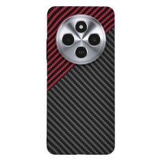 Husa pentru xiaomi redmi 14c - carbonfiber slim - red vortex foto