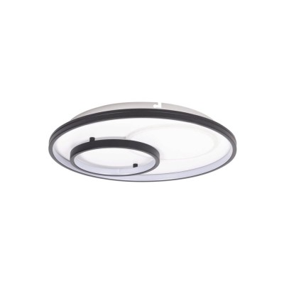 Plafoniera Isis LED 65W IP20, negru, Erste foto