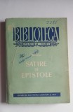 myh 412f - BPT - Horatiu - Satire si epistole - ed 1959