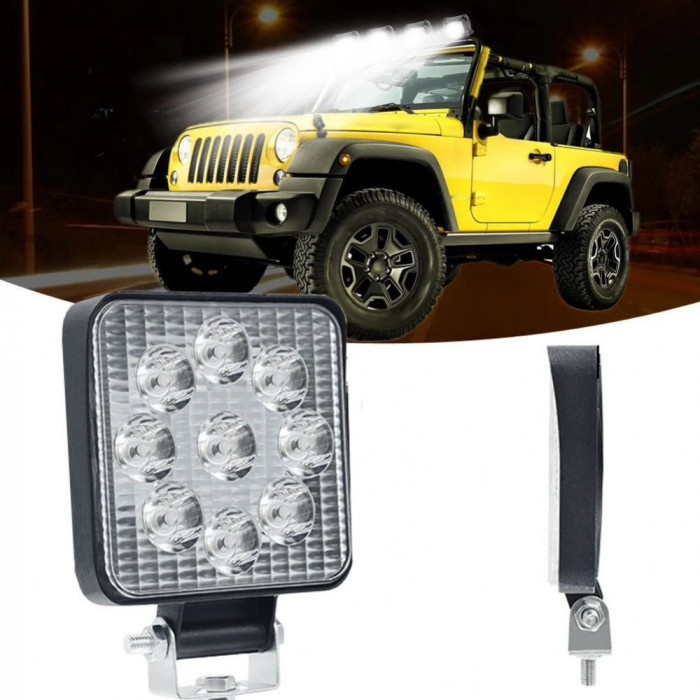 Proiector LED Auto Off Road, 27 W, 3510 LM, 10-30 V, IP67