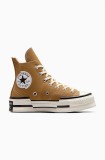 Converse tenisi Chuck 70 Plus femei, culoarea maro, A12321C