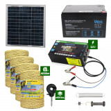 Pachetgard electric cuPanou solar 2,5Jputere și4000m Fir160Kgcu acumulator 12Ah