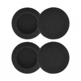 Set 4 Earpads kwmobile universale 7.5 cm, Burete, Negru, 60937.49