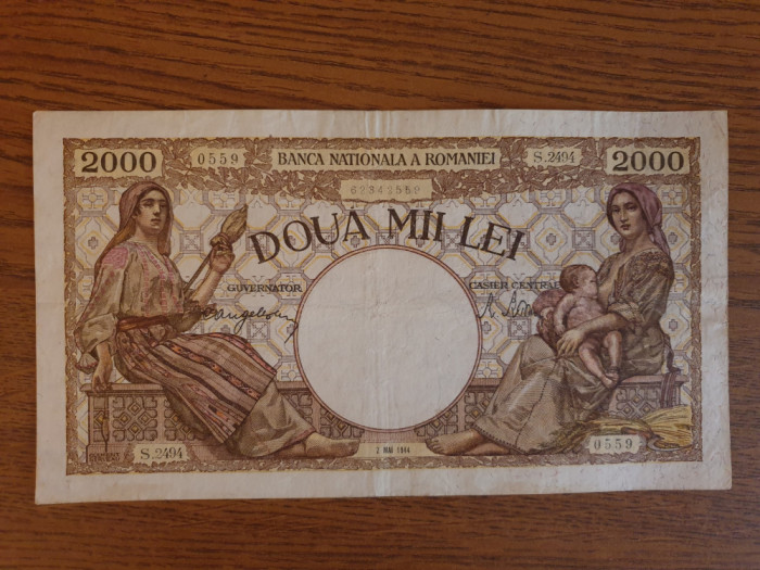 Bancnota 2000 lei Mai 1944