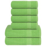VidaXL Set de prosoape 8 piese Apple Green 360 g/m&sup2; 100% bumbac