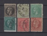 Carol I - Bucuresti II 1879 - 6 v. stampilate