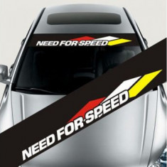 Sticker parasolar auto "Need for Speed" (126 x 16cm)