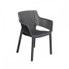 Scaun de grădină Elisa din plastic, grafit, Curver