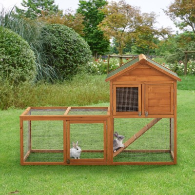 Cusca animale mici Kelkheim 110 x 160 x 61 cm lemn brad [en.casa] HausGarden Leisure foto