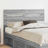 vidaXL Tăblie cap cu headboard Gri Sonoma 140 cm Lemn compozit 887542
