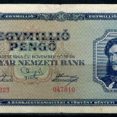 Ungaria 1945 - 1.000.000 pengo, circulata
